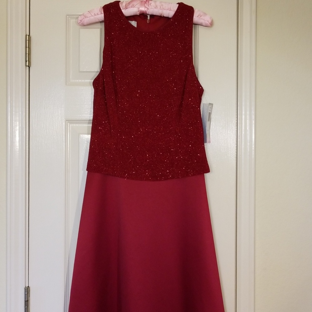 Red New evening gown